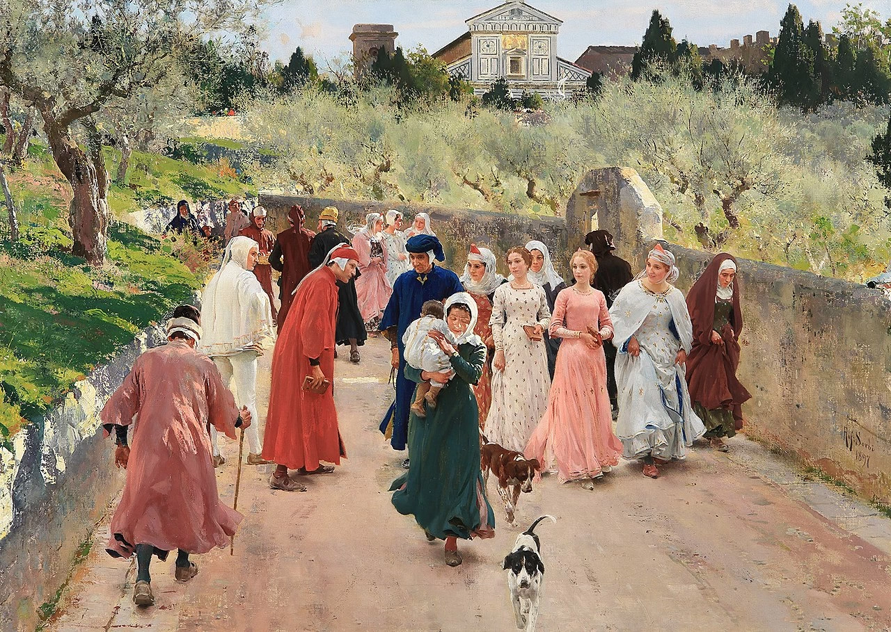 L'incontro di Dante e Beatrice